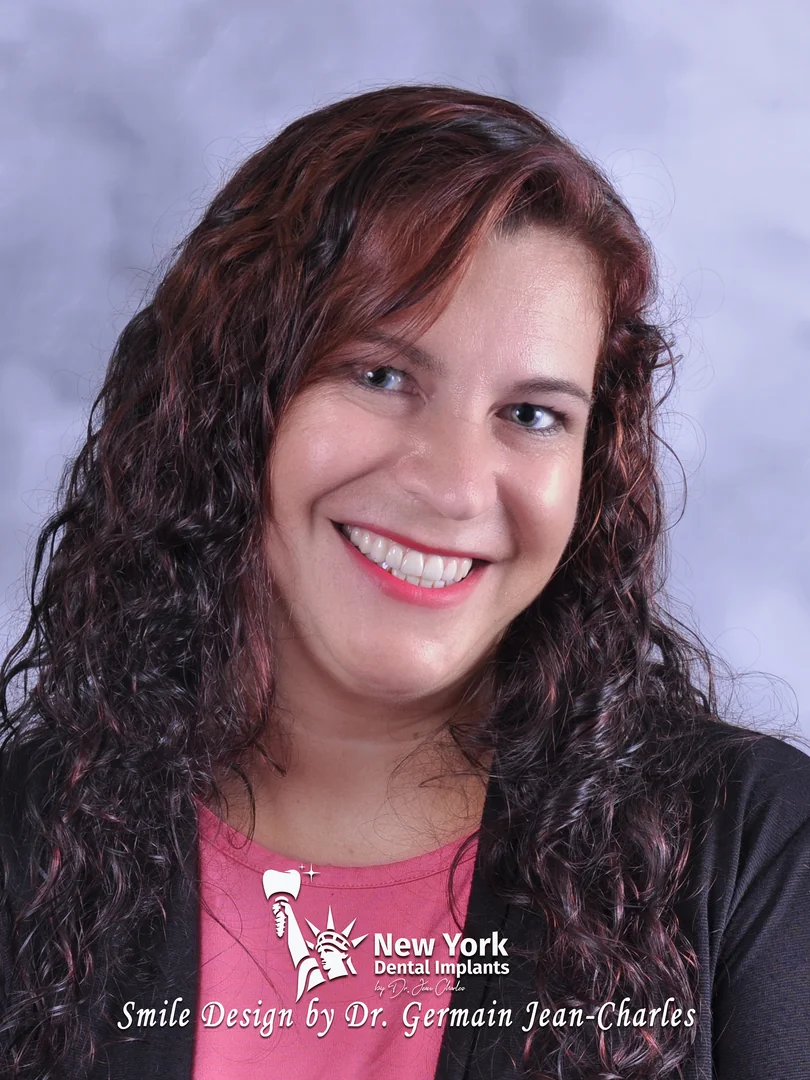 Brenda L. after full arch restoration treatment at New York Dental Implants